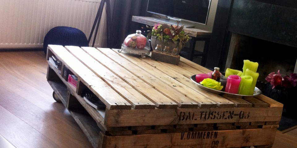 Pallet tafel Eefentjes